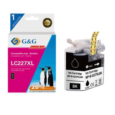 6941881289419-Cartouche compatible Brother LC227XL - noir - G&G--0