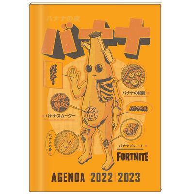 3666311007342-Agenda Fortnite Banane - 1 jour par page - 12 x 17 cm - Bagtrotter-P_405114109_1-0
