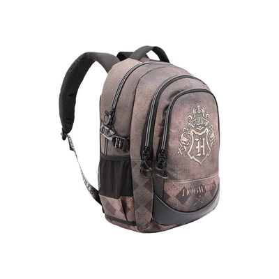 8445118022179-Harry Potter - Sac à dos brun/or - 3 compartiments - 44 cm - Karactermania-P_405114500_3-2