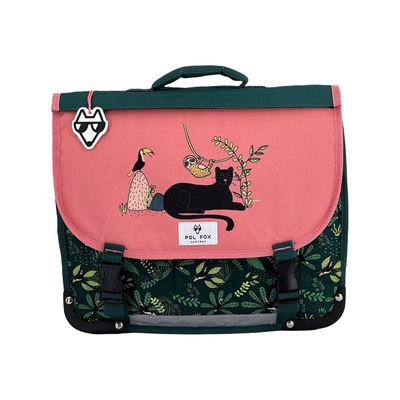 3663842007070-Cartable Jungle 38 cm - 2 compartiments - rabat réversible - Pol Fox-P_405114609_1-0
