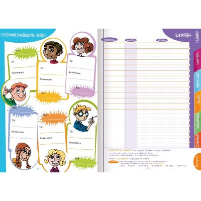 3147280096297-Cahier de textes Oxford Funny Pets - 15 x 21 cm - chien - Hamelin-P_405115708_3-2