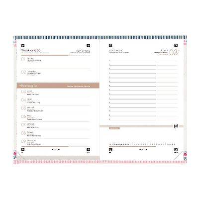 3147280175237-Agenda Oxford Boho Chic - 1 jour par page - 12 x 18 cm - tigre - Hamelin-P_405115729_4-3