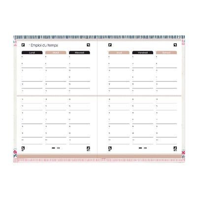 3147280175237-Agenda Oxford Boho Chic - 1 jour par page - 12 x 18 cm - tigre - Hamelin-P_405115729_5-4