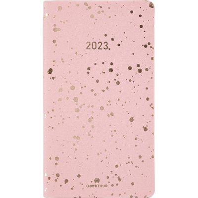 3664447126739-Agenda de poche Céleste - 1 semaine sur 2 pages - 9,5 x 17,5 cm - rose - Oberthur-P_405120323_1-0
