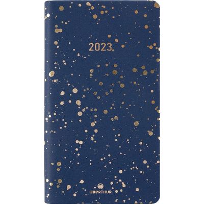 3664447126746-Agenda de poche Céleste - 1 semaine sur 2 pages - 9,5 x 17,5 cm - bleu marine - Oberthur-P_405120324_1-0