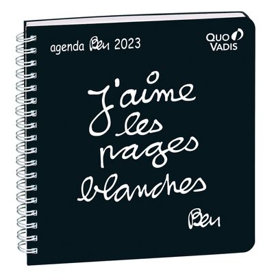 3371010489640-Agenda à spirale Ben - 1 semaine sur 2 pages - 16 x 16 cm - Pages blanches - Quo Vadis-P_405120722_1-0
