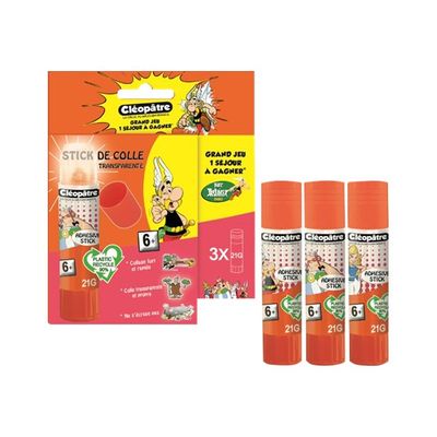 3134725014060-Cléopâtre Asterix - Pack de 3 bâtons de colle - 21 g-P_405122204_3-0