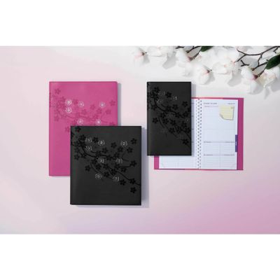3660942080774-Agenda de poche spiralé Sakura Lady 16S - 1 semaine sur 2 pages - 9 x 16 cm - noir - Exac-P_405147078_2-1