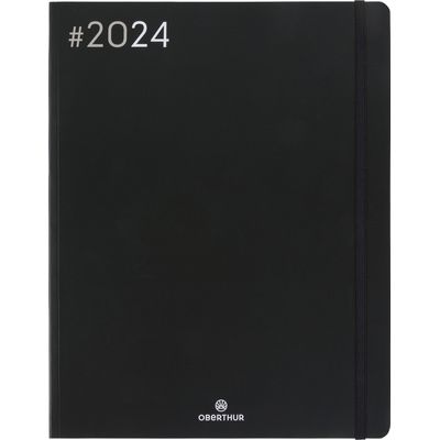 3664447154305-Agenda Flex - 1 semaine sur 2 pages - 22 x 28 cm - noir - Oberthur-P_405148922_1-0