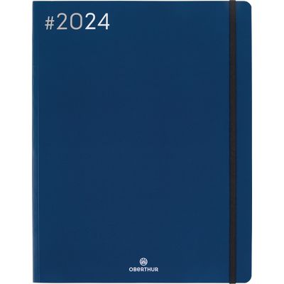 3664447154312-Agenda Flex - 1 semaine sur 2 pages - 22 x 28 cm - bleu marine - Oberthur-P_405148923_1-0