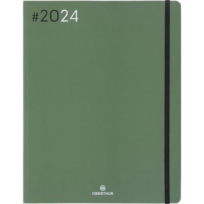 3664447154329-Agenda Flex - 1 semaine sur 2 pages - 22 x 28 cm - kaki - Oberthur-P_405148924_1-0