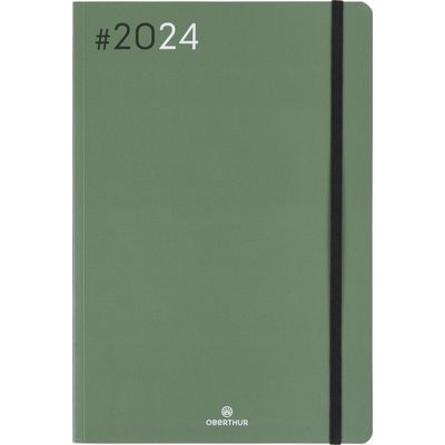 3664447154374-Agenda Flex - 1 semaine sur 2 pages - 17 x 24,5 cm - kaki - Oberthur-P_405148929_1-0