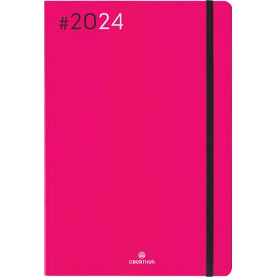 3664447154381-Agenda Flex - 1 semaine sur 2 pages - 17 x 24,5 cm - fuchsia - Oberthur-P_405148930_1-0