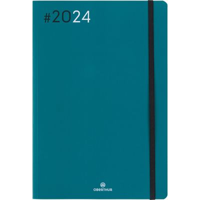3664447154398-Agenda Flex - 1 semaine sur 2 pages - 17 x 24,5 cm - émeraude - Oberthur-P_405148931_1-0