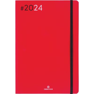 3664447154404-Agenda Flex - 1 semaine sur 2 pages - 17 x 24,5 cm - rouge - Oberthur-P_405148932_1-0