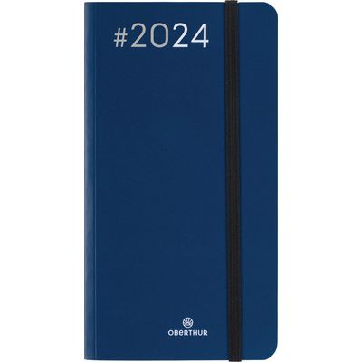 3664447154459-Agenda de poche Flex - 1 semaine sur 2 pages - 9,5 x 17,5 cm - bleu marine - Oberthur-P_405148937_1-0