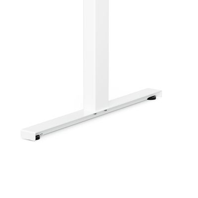 3760350282576-Bureau électrique UGO - L200x80cm - pieds blancs - plateau chêne massif-P_405156105_5-4