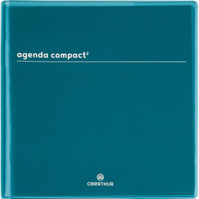 3664447175034-Agenda Boréal - 1 semaine sur 2 pages - 16,5 x 16,5 cm - vert - Oberthur-P_405162061_1-0