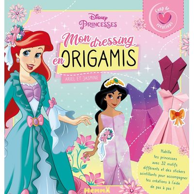 9782508055676-DISNEY PRINCESSES - COUP DE COEUR CREATIONS - MONDRESSING EN ORIGAMIS (ARIEL ET JASMINE)-P_405182466_1-0