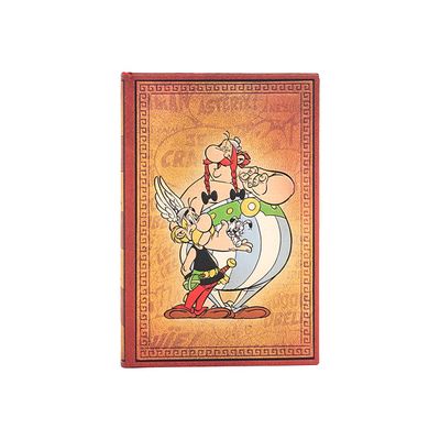 9781439797044-Paperblanks The Adventures of Asterix - Journal - relié - midi - 120 x 180 mm - 72 feuilles / 144 pages - papier crème - ligné - Asterix & Obelix - couverture orang-P_405189196_1-0