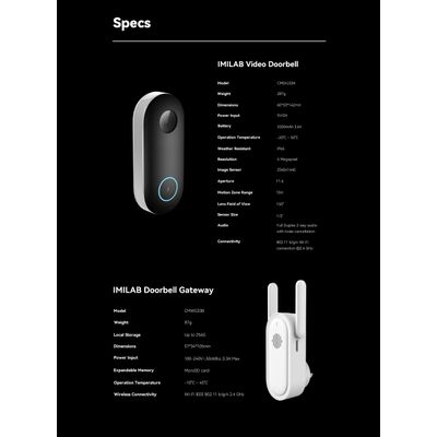 6971085310831-Xiaomi IMILAB - Sonnette vidéo - sans fil -Wi-Fi-P_405232392_5-4