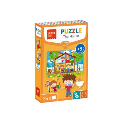 8410782187479-APLI kids - The House Puzzle - puzzle - 24 pièces-Angle gauche-0