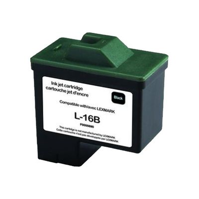 3584770880538-Cartouche compatible Lexmark 16 - noir - Uprint-Angle droit-0
