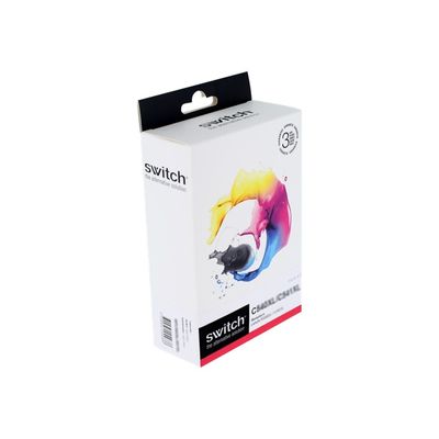 3700654256064-Cartouche compatible Canon PG-512XL/CL-513XL - Pack de 2 - noir, cyan, magenta, jaune - Swi-Angle gauche-0