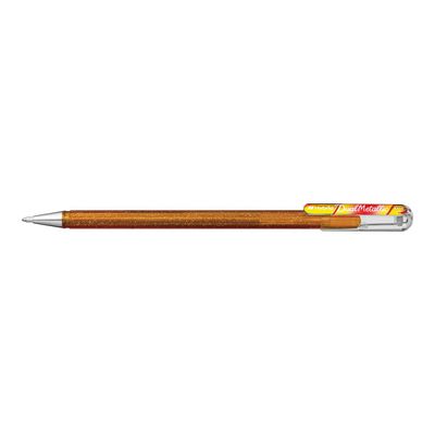 884851051813-Pentel Hybrid Dual Metallic - Roller 2 effets de couleur - or/rouge-Angle gauche-0