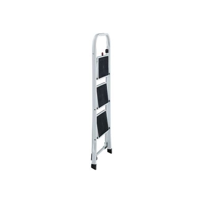 3701254713506-Escabeau - 3 marches - acier - blanc-Angle gauche-0