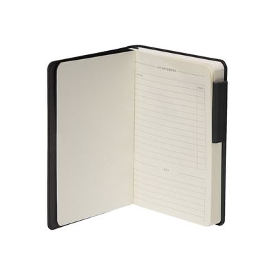 8056304488909-Legami My Notebook - Carnet de notes à élastique - 9,5 x 13,5 cm - ligné - noir-Avant-1