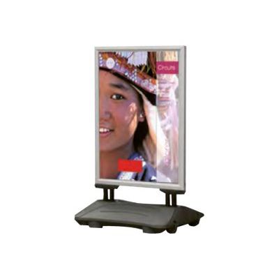 3660412031893-Promocome - Stop-trottoir (Chevalet de sol) A1 - base lestée - double face-Angle droit-0