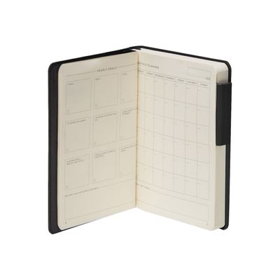 8056304488909-Legami My Notebook - Carnet de notes à élastique - 9,5 x 13,5 cm - ligné - noir-Avant-3