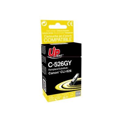 3584770900014-Cartouche compatible Canon CLI-526 - gris - Uprint-Angle gauche-1