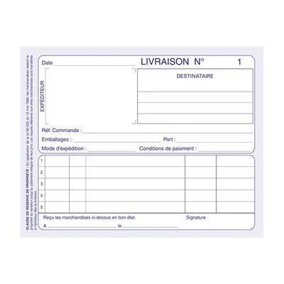 3416790021021-ELVE - Manifold Carnet de livraisons - 50 dupli - 10,5 x 14 cm-Avant-1