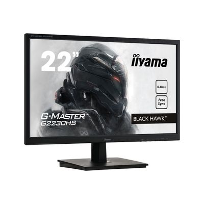 4948570117819-iiyama G-MASTER Black Hawk G2230HS-B1 - écran LED 22" - Full HD (1080p)-Angle gauche-1