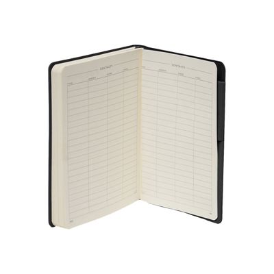 8056304488909-Legami My Notebook - Carnet de notes à élastique - 9,5 x 13,5 cm - ligné - noir-Avant-5
