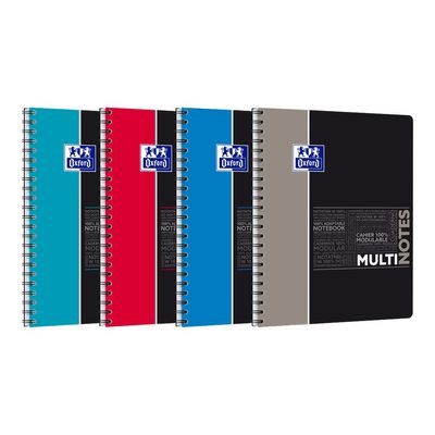 3020120134512-Oxford Etudiants - Cahier Multinotes A4+ (24 x 29,7 cm) - 160 pages - petits carreaux (5x5 mm) - avec 3 i-Angle gauche-4