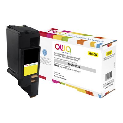 3112539618414-Cartouche laser compatible Xerox 106R01629 - jaune - Owa K15775OW-Angle gauche-0