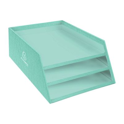 9002493116993-Exacompta Teksto - Corbeille à courrier en carton A4+ - disponible dans différentes coule-Angle gauche-6