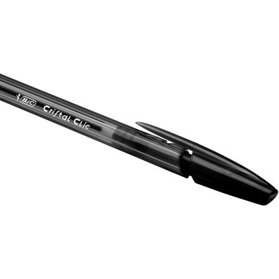 0070330171619-BIC Cristal Clic - 20 Stylos à bille - noir - 1 mm - rétractable-P_79145703_4-3