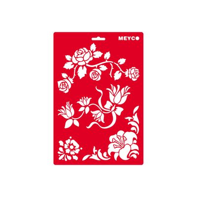 4028245660441-MEYCO - Pochoir artisanal - repos floral - plastique-P_79406778_1-0