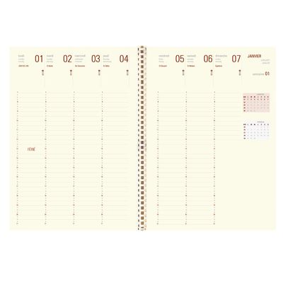 3108728304404-Agenda à spirale Kent - 1 semaine sur 2 pages - 22 x 30,7 cm - disponible dans différent-P_79408809_11-4