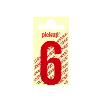 8711234223364-Pickup - Étiquette autocollante - 90 mm - Chiffre 6 - rouge brillant-P_79413042_1-0
