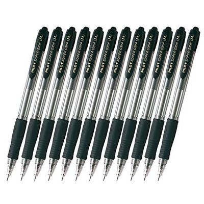 4902505154911-Pilot Super Grip - 12 Stylos à bille - noir - 1 mm - rétractable-P_79421954_1-0