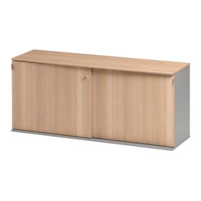 3483600784742-Crédence JAZZ+ - L160 x H74 x P48 - 2 portes coulissantes - Hêtre-P_79426272_1-0