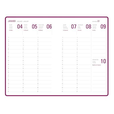 3664447026732-Agenda Camelia 15 - 1 semaine sur 2 pages - disponible dans différentes couleurs - Oberthu-P_79427152_4-3