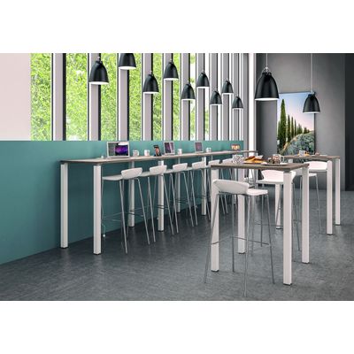 3253310166448-Table Lounge 4 pieds - L120xH105xP80 cm - Pied alu - plateau blanc perle-P_79432838_2-1