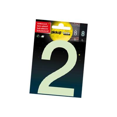 8711234005144-Pickup Glow in the dark - Étiquette autocollante phosphorescente 100 mm - Chiffre 2-P_79435391_1-0
