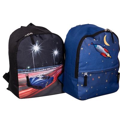 3661507027883-Icu Sac Maternelle Led Voiture ou Fusée 1 compartiment Kid'Abord -P_79436142_1-0